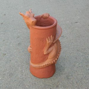 terracotta ceramic chimney pot
